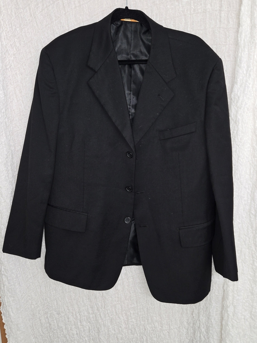 Richard Harris Size 42SClassic Men's Black Blazer - Tailored Three-Button Jacket